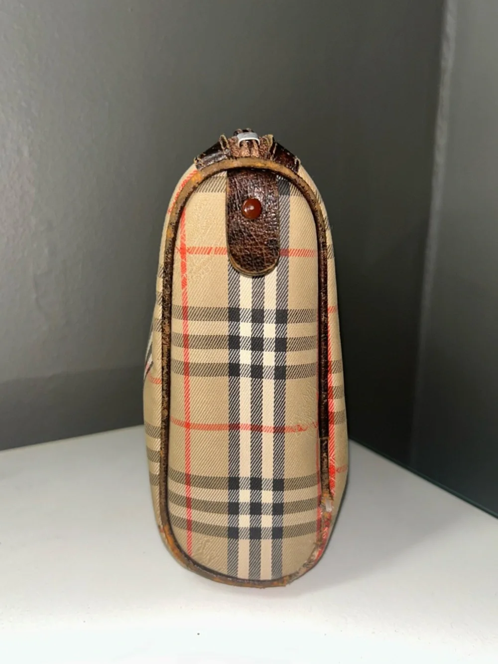 Vintage Burberry Nova Check Canvas Clutch Bag - Picture 9 of 12